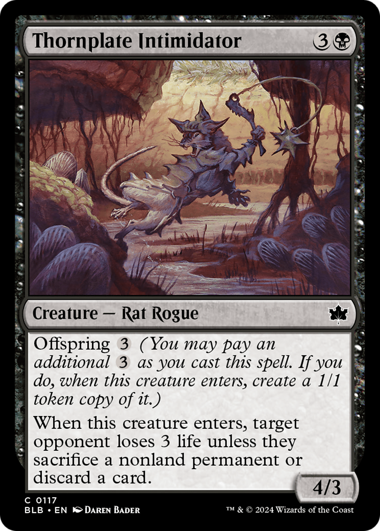 Thornplate Intimidator [Bloomburrow] - Destination Retro