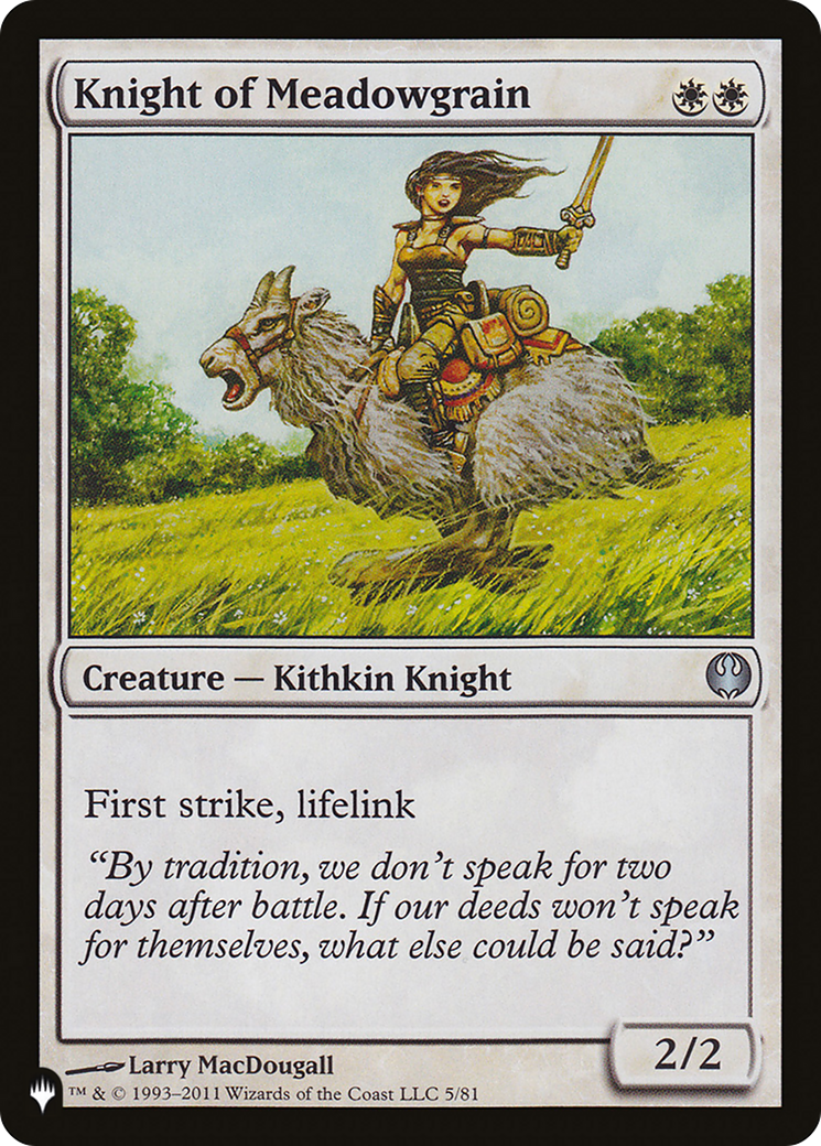 Knight of Meadowgrain [The List] - Destination Retro