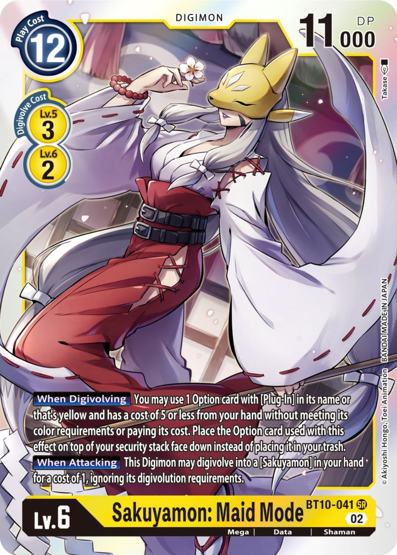 Sakuyamon: Maid Mode [BT10-041] [Xros Encounter] - Destination Retro