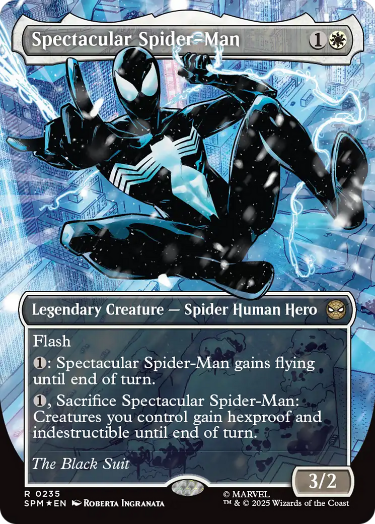 Spectacular Spider-Man (0235) (Borderless) (Textured Foil) [Marvel's Spider-Man] - Destination Retro