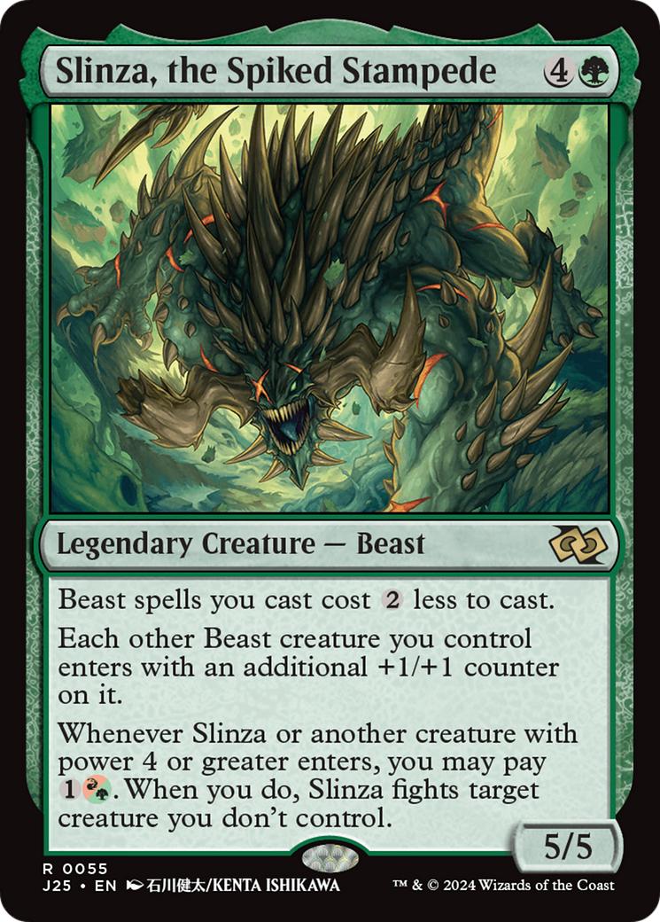 Slinza, the Spiked Stampede (Anime) [Foundations Jumpstart] - Destination Retro
