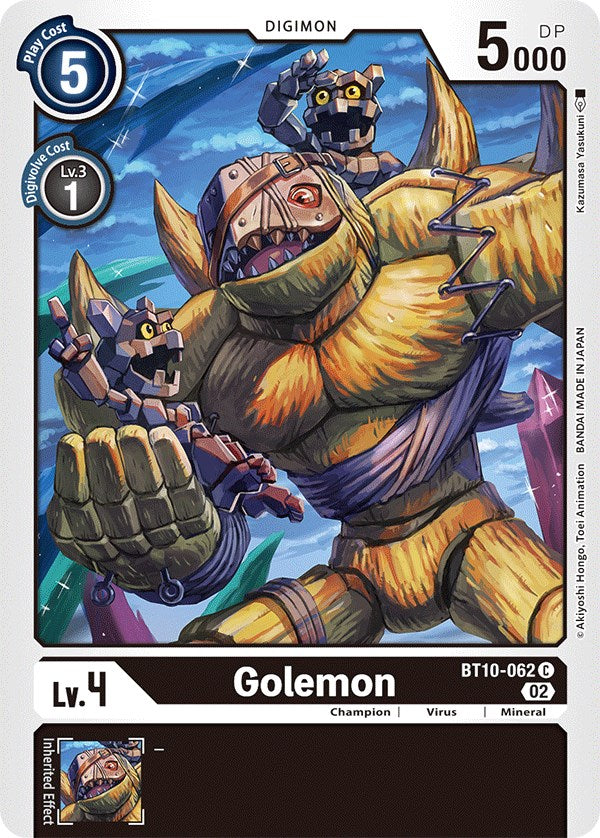Golemon [BT10-062] [Xros Encounter] - Destination Retro