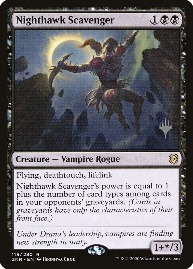 Nighthawk Scavenger (Promo Pack) [Zendikar Rising Promos] - Destination Retro