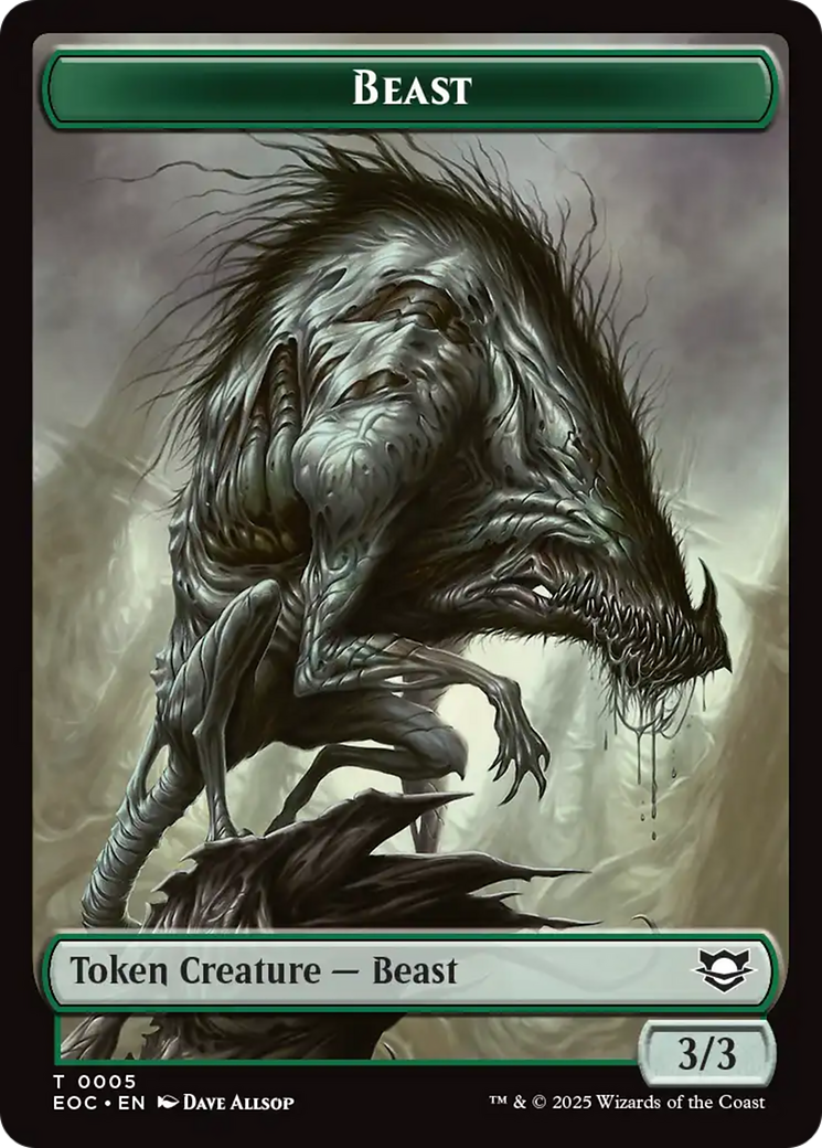 Insect // Beast (0005) Double-Sided Token [Edge of Eternities Commander Tokens] - Destination Retro