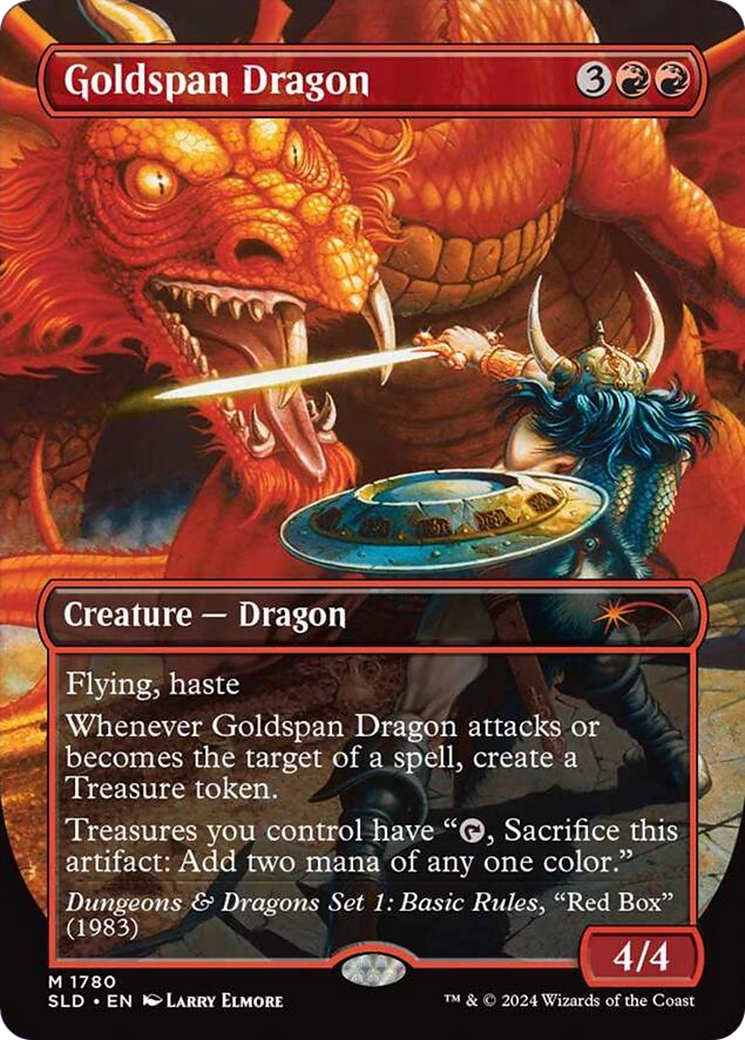 Goldspan Dragon (Rainbow Foil) [Secret Lair Drop Series] - Destination Retro