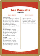 Aeo Paquette Decklist [World Championship Decks 2004] - Destination Retro