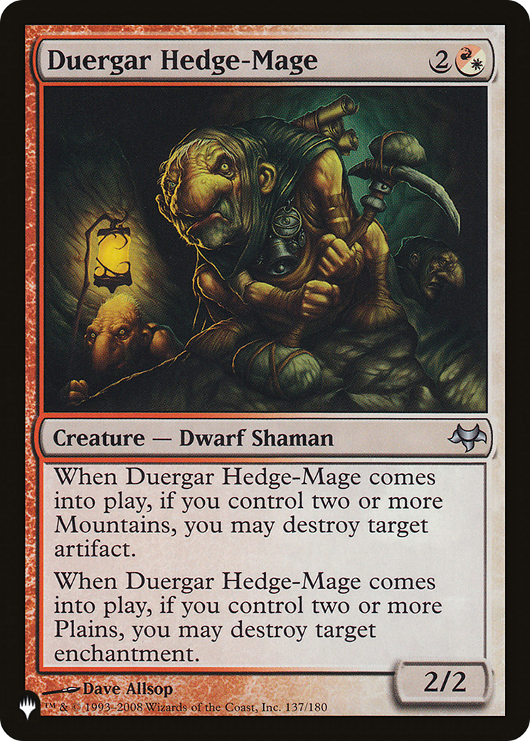 Duergar Hedge-Mage [The List] - Destination Retro