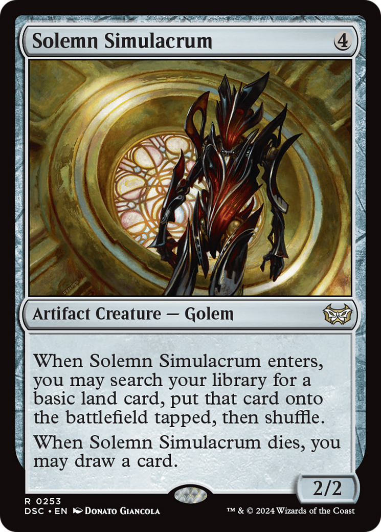 Solemn Simulacrum [Duskmourn: House of Horror Commander] - Destination Retro