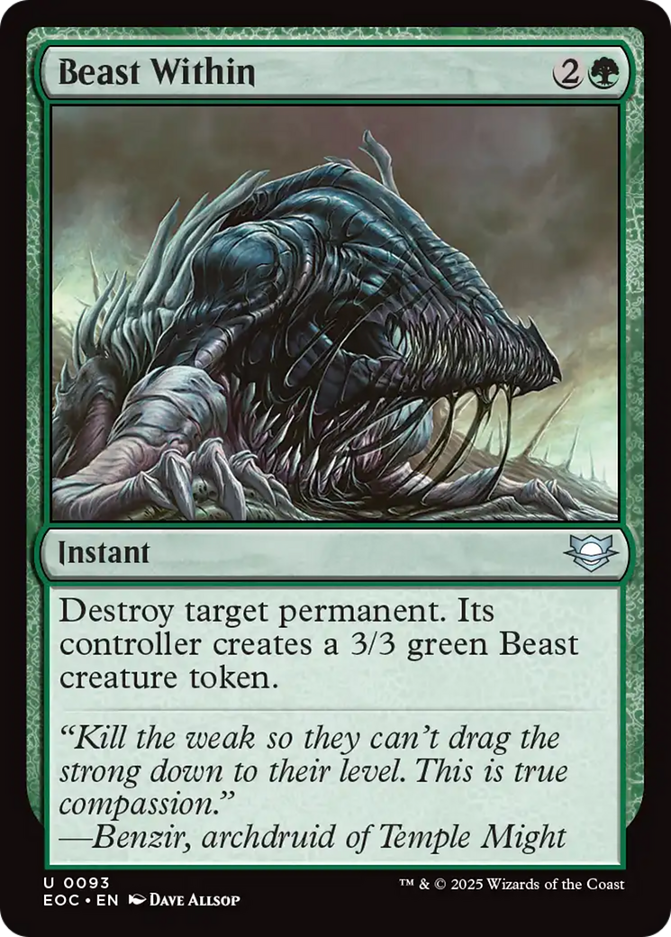 Beast Within [Edge of Eternities Commander] - Destination Retro
