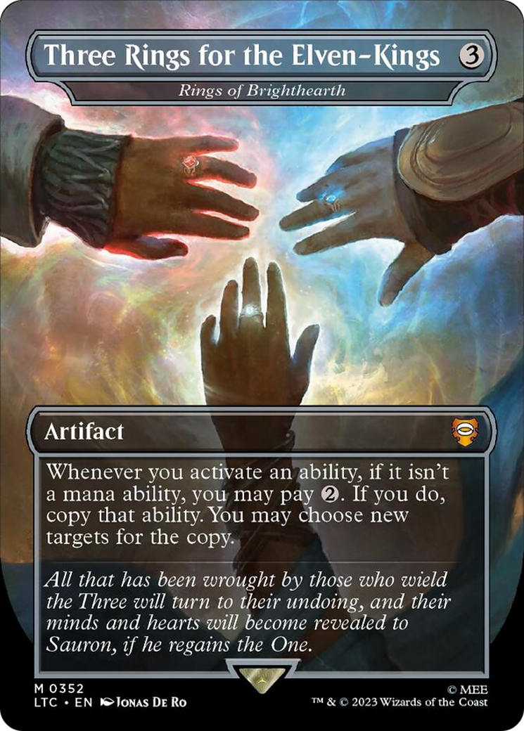 Three Rings for the Elven-Kings - Rings of Brighthearth (Surge Foil) [The Lord of the Rings: Tales of Middle-Earth Commander] - Destination Retro