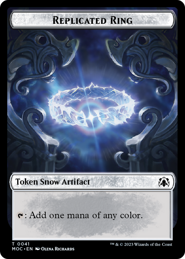 Food // Replicated Ring Double-Sided Token [March of the Machine Commander Tokens] - Destination Retro