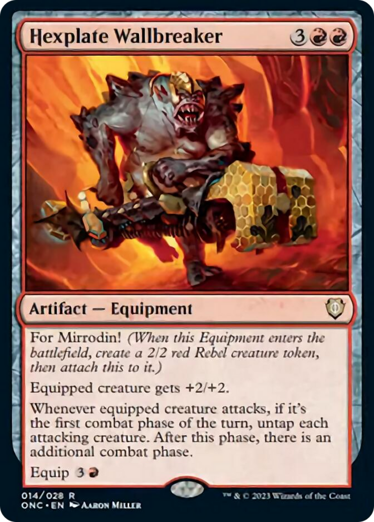 Hexplate Wallbreaker [Phyrexia: All Will Be One Commander] - Destination Retro