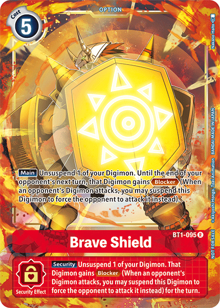 Brave Shield [BT1-095] (Dash Pack) [Release Special Booster Ver.1.5 Promos] - Destination Retro