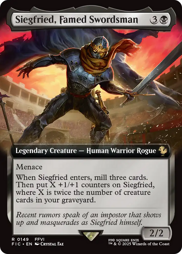 Siegfried, Famed Swordsman (Extended Art) [FINAL FANTASY Commander] - Destination Retro