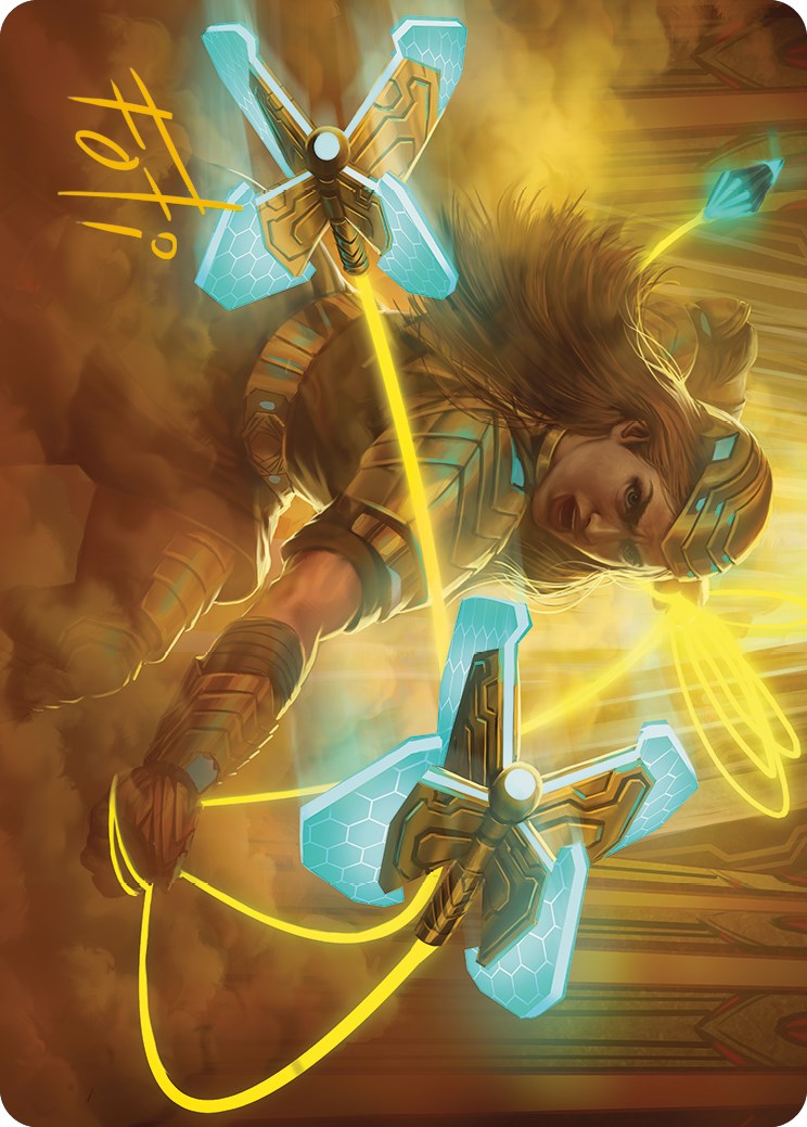 Bladehold War-Whip Art Card (Gold-Stamped Signature) [Phyrexia: All Will Be One Art Series] - Destination Retro