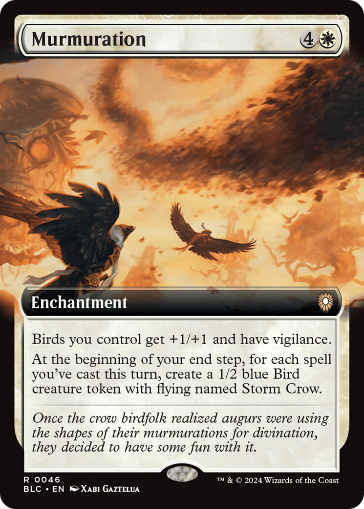Murmuration (Extended Art) [Bloomburrow Commander] - Destination Retro