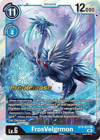 FrosVelgrmon [BT8-031] [New Awakening Pre-Release Cards] - Destination Retro