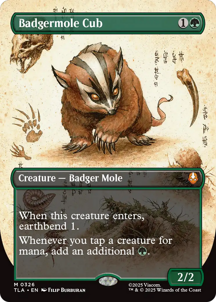 Badgermole Cub (Borderless) [Avatar: The Last Airbender] - Destination Retro