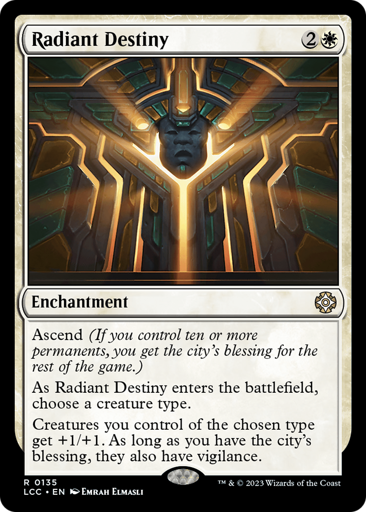 Radiant Destiny [The Lost Caverns of Ixalan Commander] - Destination Retro