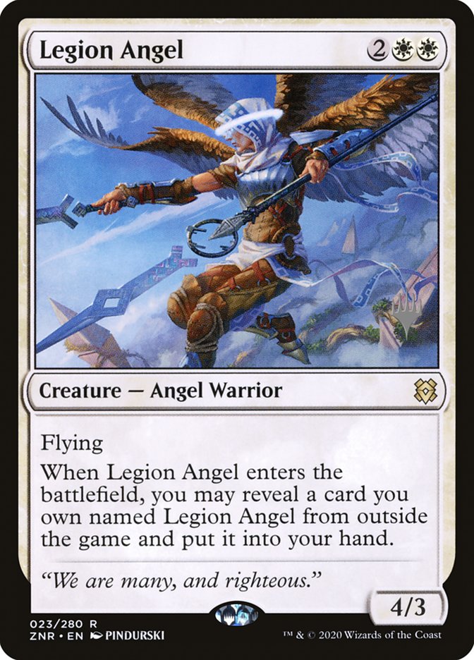 Legion Angel (Promo Pack) [Zendikar Rising Promos] - Destination Retro
