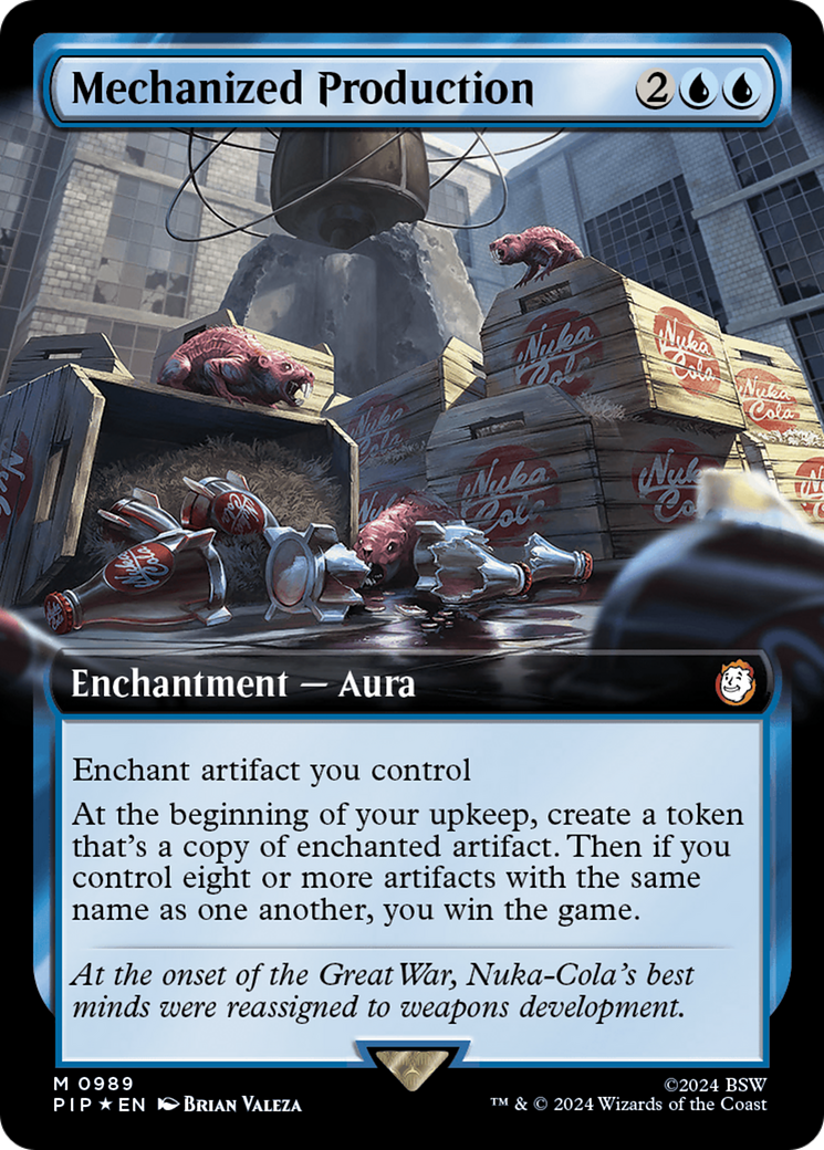 Mechanized Production (Extended Art) (Surge Foil) [Fallout] - Destination Retro