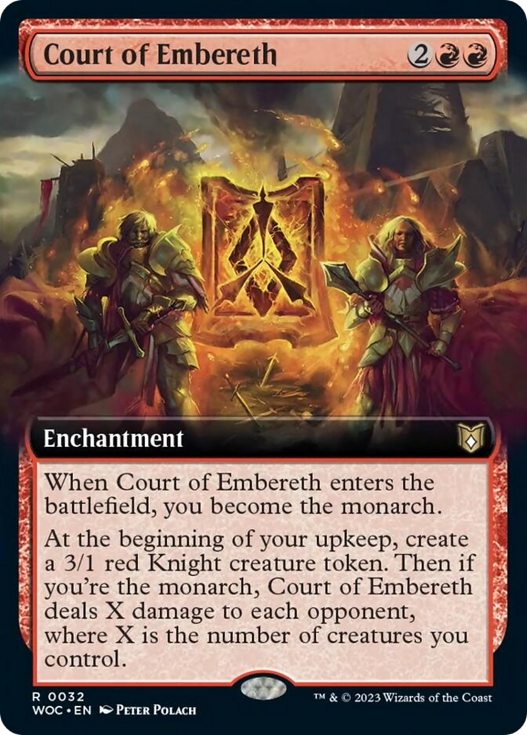 Court of Embereth (Extended Art) [Wilds of Eldraine Commander] - Destination Retro