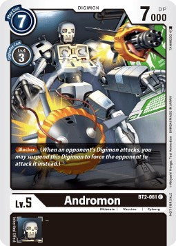 Andromon [BT2-061] (Double Diamond Pre-Release) [Release Special Booster Promos] - Destination Retro