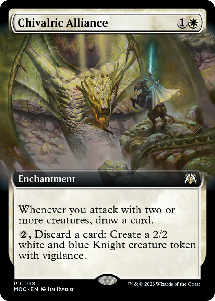 Chivalric Alliance (Extended Art) [March of the Machine Commander] - Destination Retro