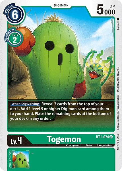 Togemon [BT1-074] (Official Tournament Pack Vol.3) [Release Special Booster Promos] - Destination Retro