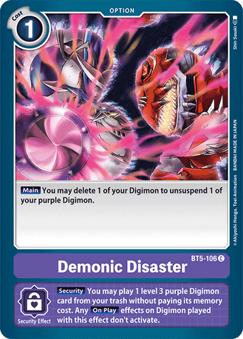 Demonic Disaster [BT5-106] [Battle of Omni] - Destination Retro