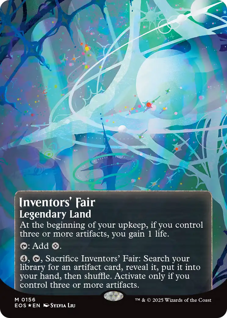 Inventors' Fair (0156) (Borderless) (Galaxy Foil) [Edge of Eternities: Stellar Sights] - Destination Retro