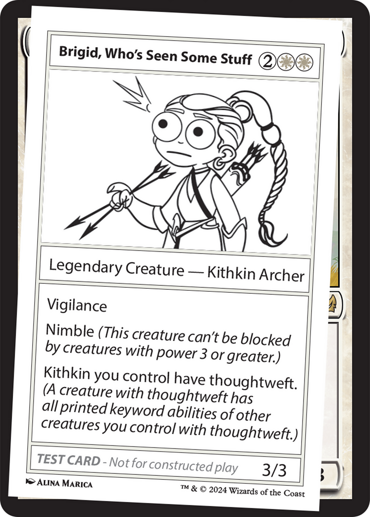 Brigid, Who's Seen Some Stuff [Mystery Booster 2 Playtest Cards] - Destination Retro
