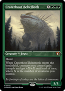 Craterhoof Behemoth (Foil Etched) [Commander Masters] - Destination Retro