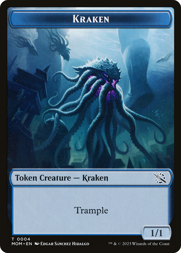Soldier // Kraken Double-Sided Token [March of the Machine Tokens] - Destination Retro