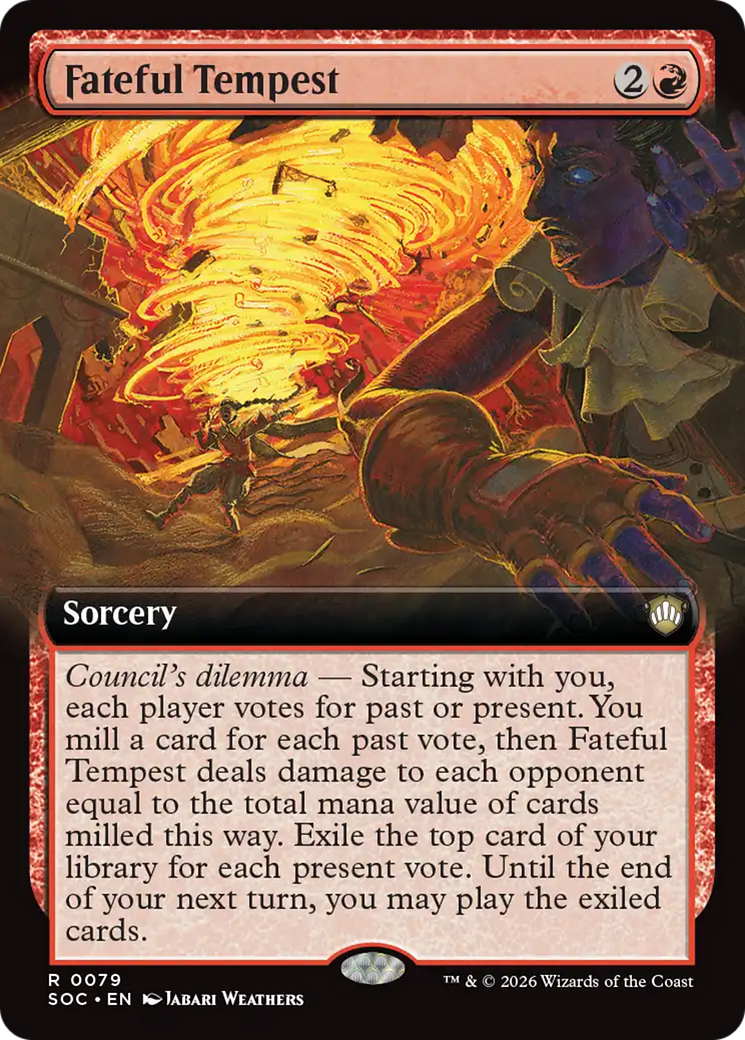 Fateful Tempest (Extended Art) [Secrets of Strixhaven Commander] - Destination Retro