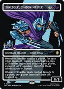 Shredder, Shadow Master (Borderless) (Surge Foil) [Teenage Mutant Ninja Turtles Commander] - Destination Retro