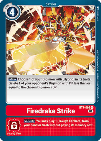 Firedrake Strike [BT7-093] [Next Adventure] - Destination Retro