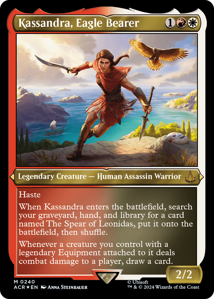 Kassandra, Eagle Bearer (Foil Etched) [Assassin's Creed] - Destination Retro