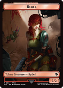 Soldier // Rebel Double-Sided Token (Surge Foil) [FINAL FANTASY Commander Tokens] - Destination Retro