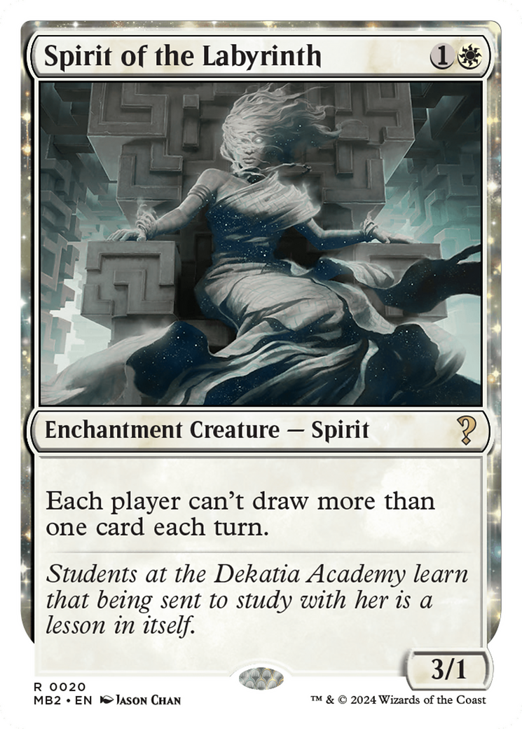 Spirit of the Labyrinth (White Border) [Mystery Booster 2] - Destination Retro