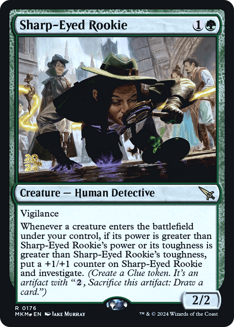 Sharp-Eyed Rookie [Murders at Karlov Manor Prerelease Promos] - Destination Retro