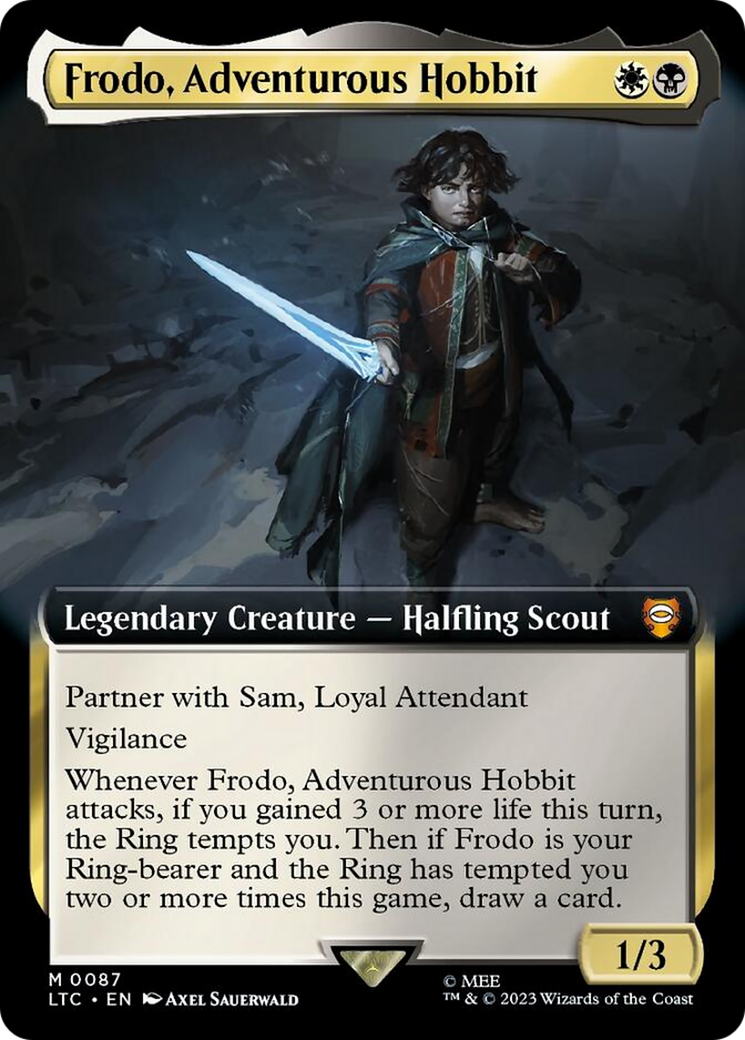 Frodo, Adventurous Hobbit (Extended Art) [The Lord of the Rings: Tales of Middle-Earth Commander] - Destination Retro