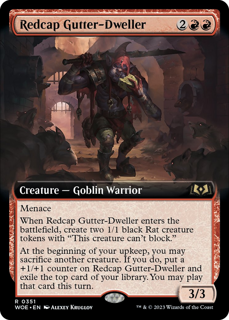 Redcap Gutter-Dweller (Extended Art) [Wilds of Eldraine] - Destination Retro