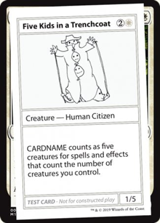 Five Kids in a Trenchcoat (2021 Edition) [Mystery Booster Playtest Cards] - Destination Retro