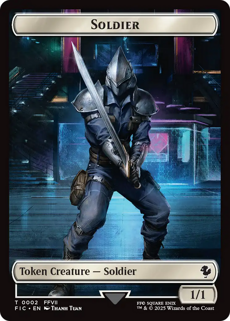 Soldier // Rebel Double-Sided Token [FINAL FANTASY Commander Tokens] - Destination Retro