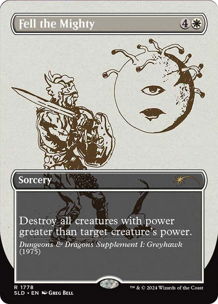Fell the Mighty (Rainbow Foil) [Secret Lair Drop Series] - Destination Retro