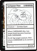 Cyclopean Titan (2021 Edition) [Mystery Booster Playtest Cards] - Destination Retro