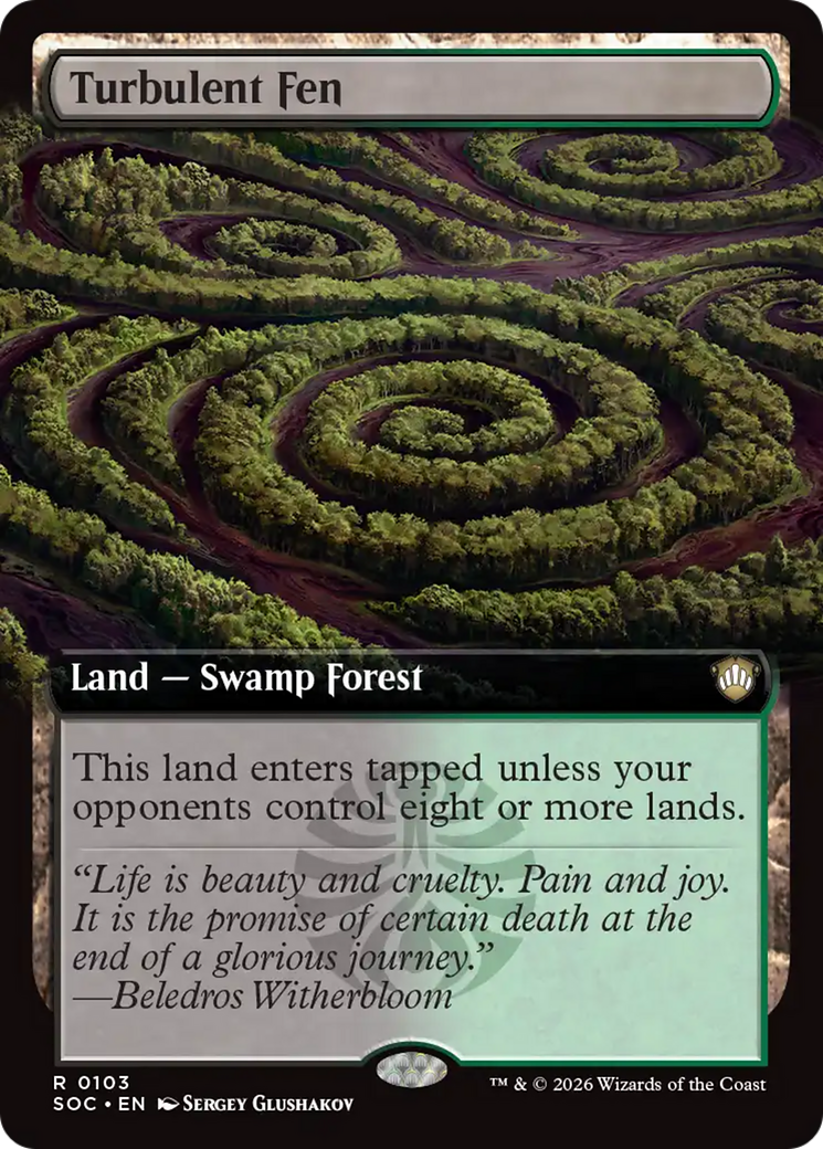 Turbulent Fen (Extended Art) [Secrets of Strixhaven Commander] - Destination Retro