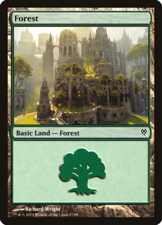 Forest (87) [Duel Decks: Jace vs. Vraska] - Destination Retro