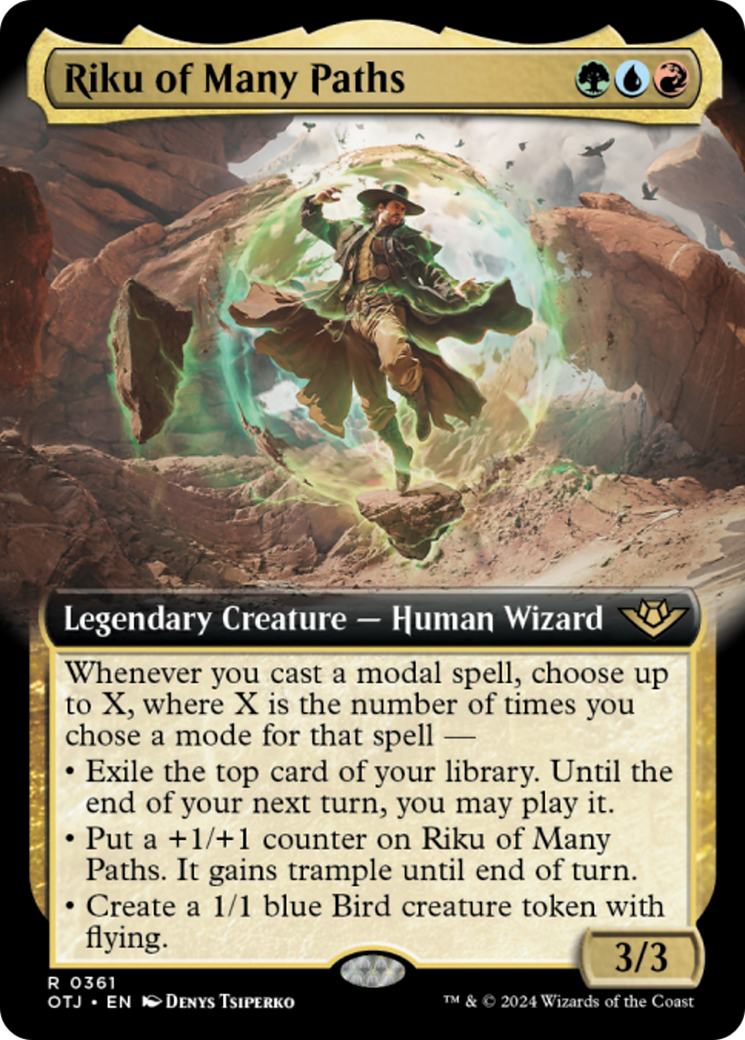 Riku of Many Paths (Extended Art) [Outlaws of Thunder Junction] - Destination Retro